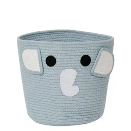 HOSTA HOMES Grey Cartoon Character Textured Pure Cotton Foldable Laundry Bag image 4