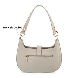 metro Faux Leather Premium Zipper Casual Hobo Bag For Women image 4