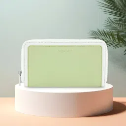 fastrack accessories Fastrack Women'S Cool Matcha Zipper Casual Wallet image 1