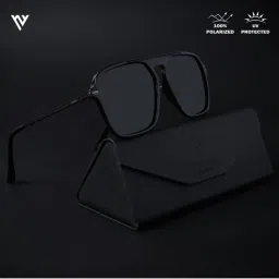 Voyage Polarized Black Wayfarer Sunglasses for Men & Women - 3112PMG4578-picture-21