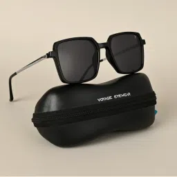 Voyage Black Wayfarer Clip-On Polarized Sunglasses for Men & Women - 2183PMG4661-picture-31