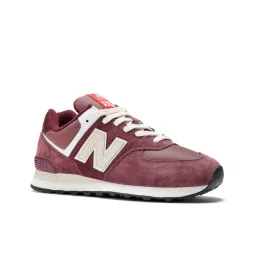 New Balance Unisex 574 Maroon Sneakers-image-99