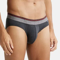 Jockey Cotton Ribbed Briefs US59-0105-BLKML image 3