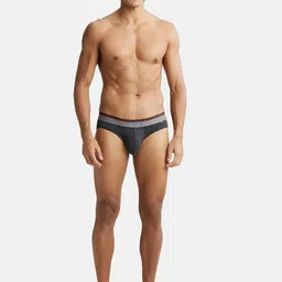 Jockey Cotton Ribbed Briefs US59-0105-BLKML image 5