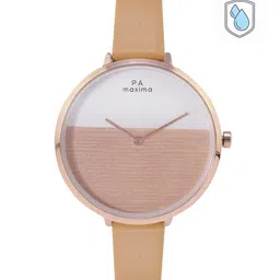 maxima Women Brass Dial & Leather Straps Analogue Watch 60630LMLR-picture-41