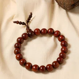 RDK Unisex Red Wood Handcrafted Charm Bracelet-image-34