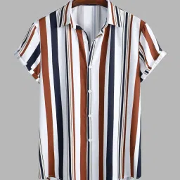 vooter Men Striped Regular Fit Shirt image 1