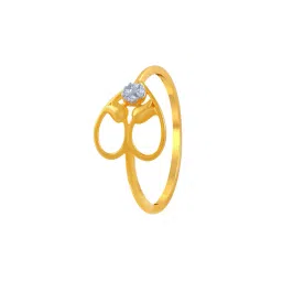 p.c. chandra jewellers Floral-Design Yellow Gold Ring image 1