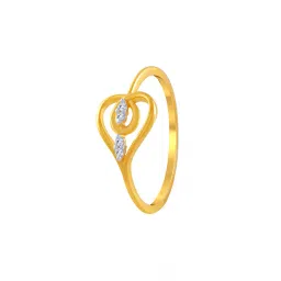 p.c. chandra jewellers Heart-Design Yellow Gold Ring image 1