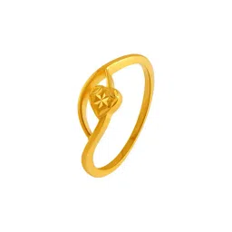 p.c. chandra jewellers Yellow Gold Heart Ring image 1