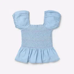 kg frendz Smocked Peplum Top image 1