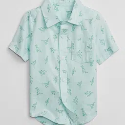 gap kids Printed Shirt with Patch Pocket image 1
