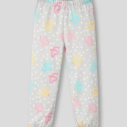 kg frendz Girls Printed Leggings with Elasticated Waist image 1