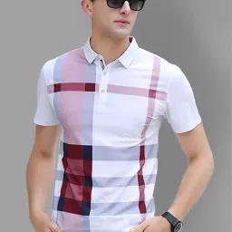 ausk Men Printed Regular Fit Polo T-Shirt image 1