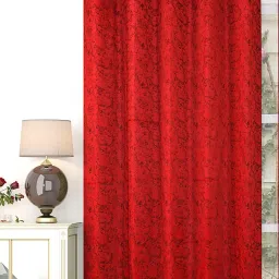 lavichitra Pack of 1 Seude Velvet Curtain image 1