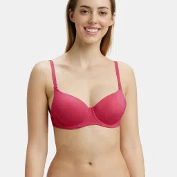 jockey 1832 Wired Padded Soft Touch Microfiber Elastane Medium Coverage Multiway Backless Bra image 1
