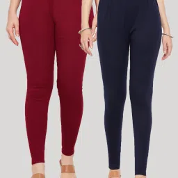 clora creation Pack of 2 Leggings with Elasticated Waist image 1