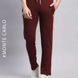 rock it Men Straight Track Pants with Drawstrings & Zipper Pockets image 1