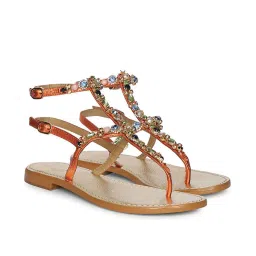 saint g Women Embellished T-Strap Sandals image 1