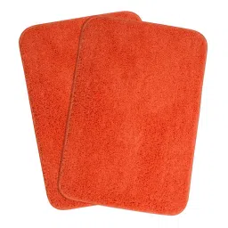 saral home Pack of 2 Soft Cotton Anti-Slip Bathmats 40x60 cm image 1