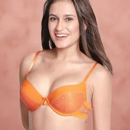 susie Lace Demi Cup Underwire Padded Push Up Bra image 1