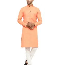modi kurta Textured Print Short Kurta image 1