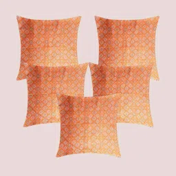 molcha by babita singh Set of 5 Printed Cushion Covers 16" x 16" image 1
