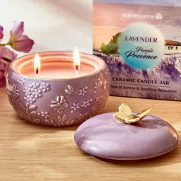 home centre Redolence Provence Lavender Scented Jar Candle image 1