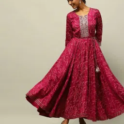 rangriti Women Printed Flared Dress image 1