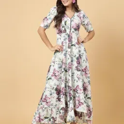 raassio Women Printed Fit & Flare Dress image 1