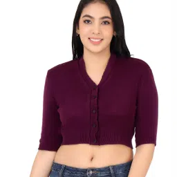 femula Women V-Neck Front-Open Blouse image 1
