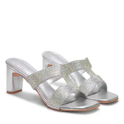 froh feet Women Square-Toe Slip-On Heeled Sandals image 1