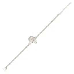 voylla Tie-Up Silver Tone Bracelet Style Rakhi image 1