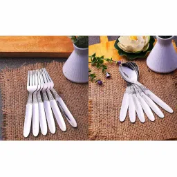 zevora Set of 6 Stainless Steal Cutlery Set image 1