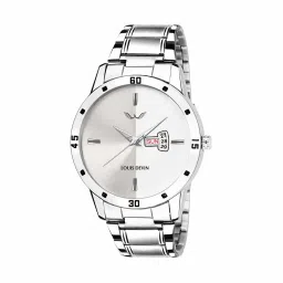 louis devin Analogue Watch With Stainless Steel Strap image 1