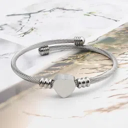 thrillz Women Silver-Plated Cuff Bracelet image 1