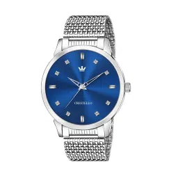 crestello Men CR-SLM001-BLU Analogue Watch with Contrast Dial image 1