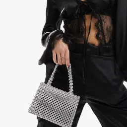 asos design Women Beaded Mini Ball Clutch Bag image 1