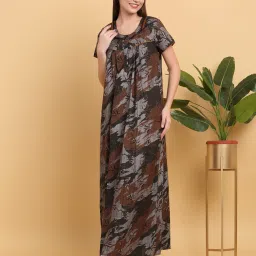 sweet dreams Women Printed Round-Neck Nightie image 1