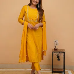 styleelite Women Embroidered Straight Kurta Set image 1