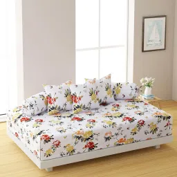 swayam Set of 6 Printed 200 TC Premium Cotton Diwan Set image 1