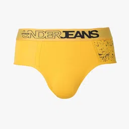 underjeans by spykar Briefs with Brand Knit Waistband image 1
