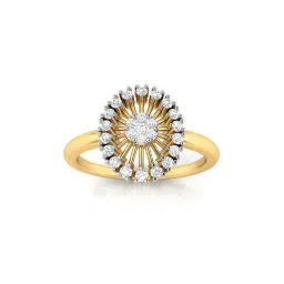 avsar Yellow Gold Diamond-Studded Bhavya Ring image 1