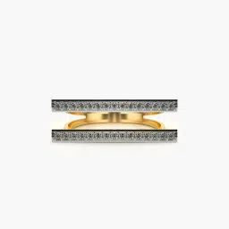 valanova Women Sterling Silver Gold-Plated Lab Grown Diamond Ring image 1