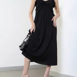 Shein Party Spaghetti Strap Ruffled Midi A-Line Dress-picture-43