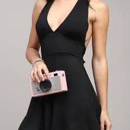 Shein Bold Tie-Up Halter Neck Backless Mini Skater Dress-picture-39
