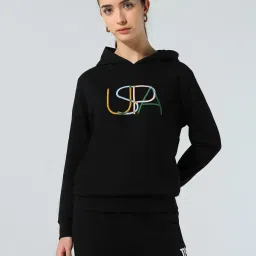 u.s. polo assn. Women Embroidered Regular Fit Hoodie image 1