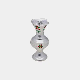 srijagdamba pearls dealer 800 Silver Enamel Incense Stand image 1