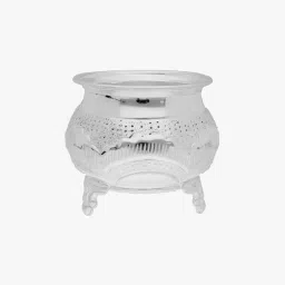 srijagdamba pearls dealer 800 Silver Pooja Kalash image 1