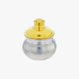 srijagdamba pearls dealer 800 Silver Sindoor Box image 1